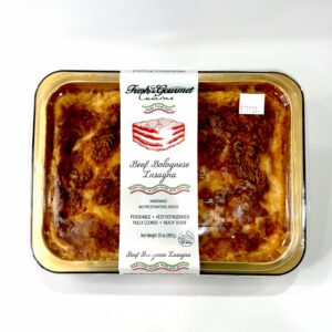 Retail Lasagna Beef Bolognese Small Tray 2lbs Item #40-204